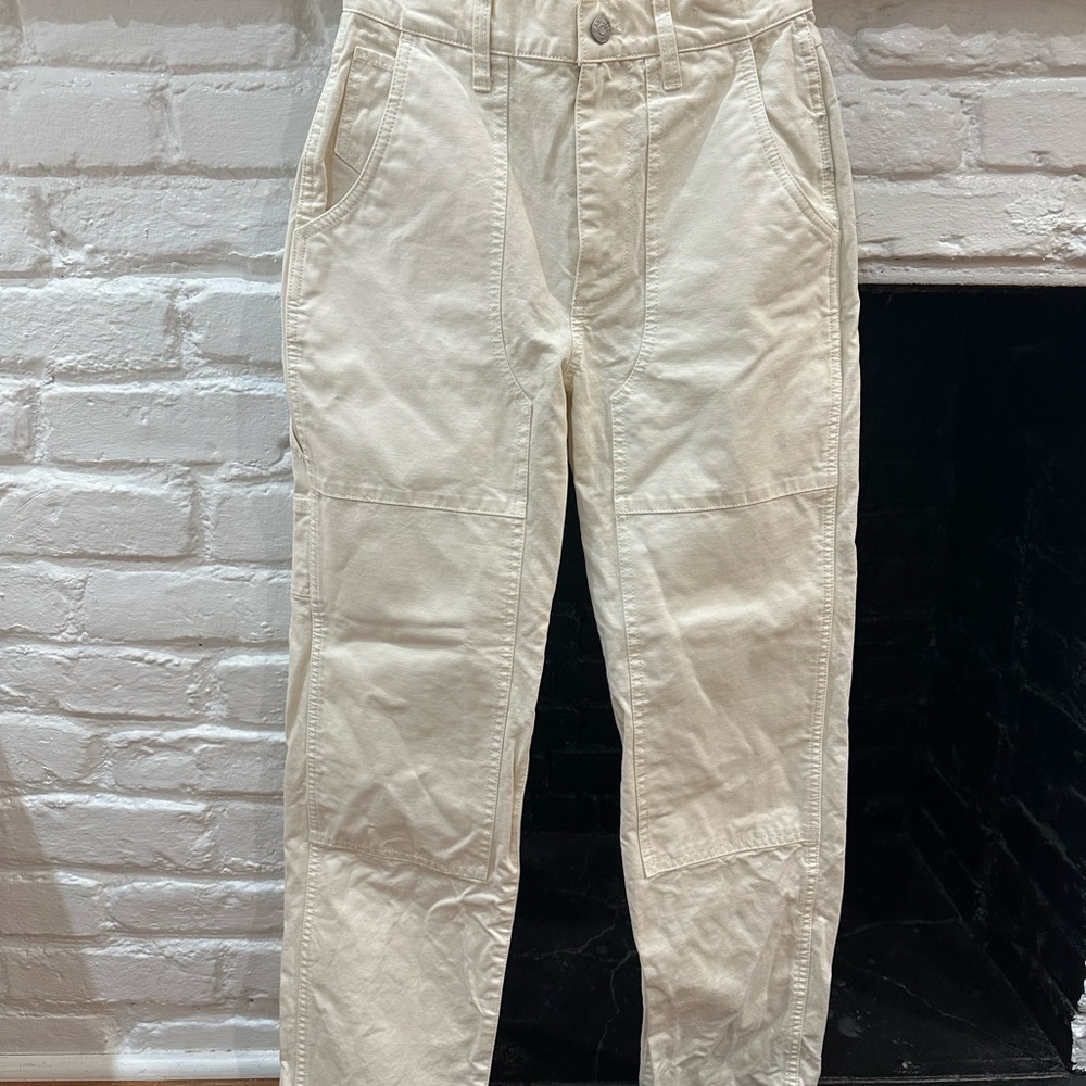 Madewell Cream Carpenter Pants